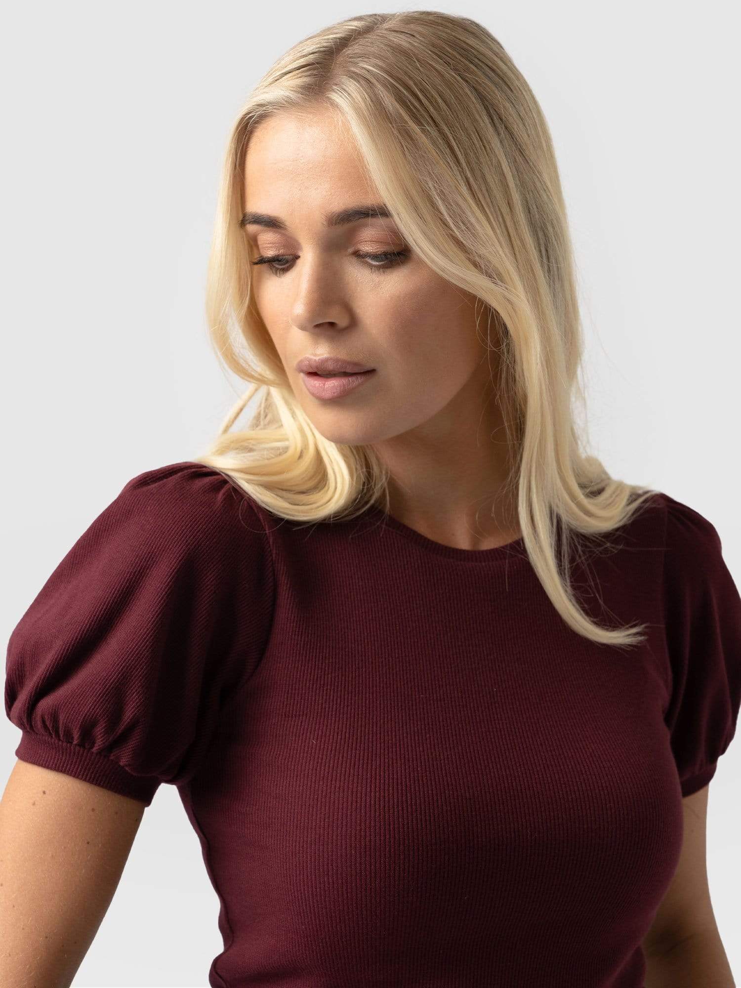 Cavendish Tee Puff Sleeve Pink - Women's T-Shirts | Saint + Sofia® EU